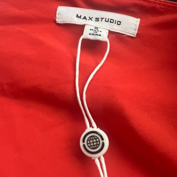 Max Studio One-Shoulder Red Maxi Dress - Picture 5 of 12